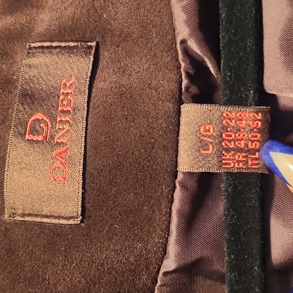 Brown Danier Suede Leather Trench Coat Jacket - Picture 9 of 12
